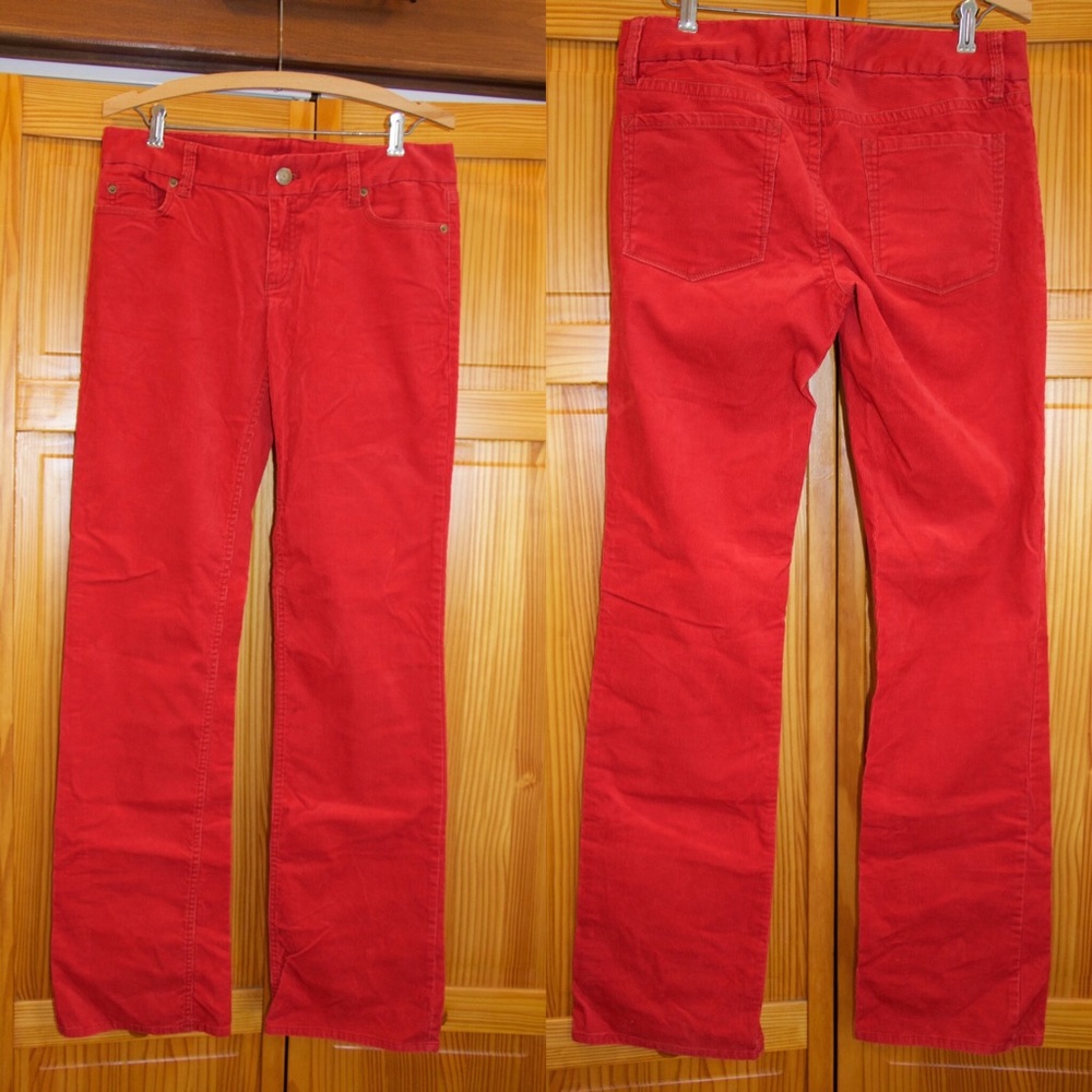 J.Crew Red Bootcut Cords, size 6T